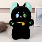 Мягкая игрушка «Кот», 23 см, цвет чёрный - фото 109147783