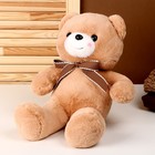 Мягкая игрушка «Медведь», с бантиком, 40 см, цвет коричневый - Фото 2