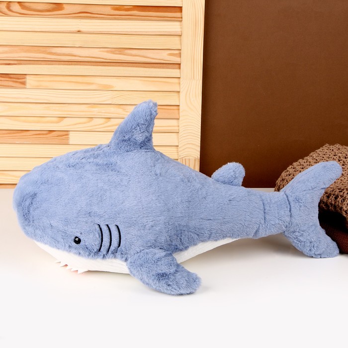 Мягкая игрушка-подушка «Акулёнок», 58 см, цвет синий - фото 1907718276