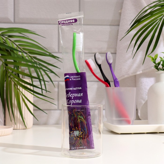 Зубная щётка "Северная Корона" Vilsen Brush средней жесткости.