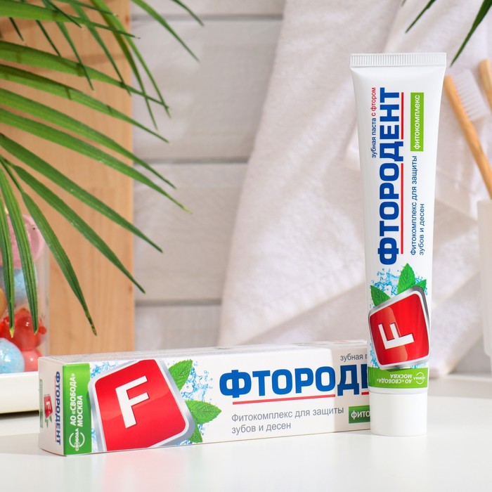 Зубная паста "Фтородент" Фитокомплекс, 62 г - Фото 1