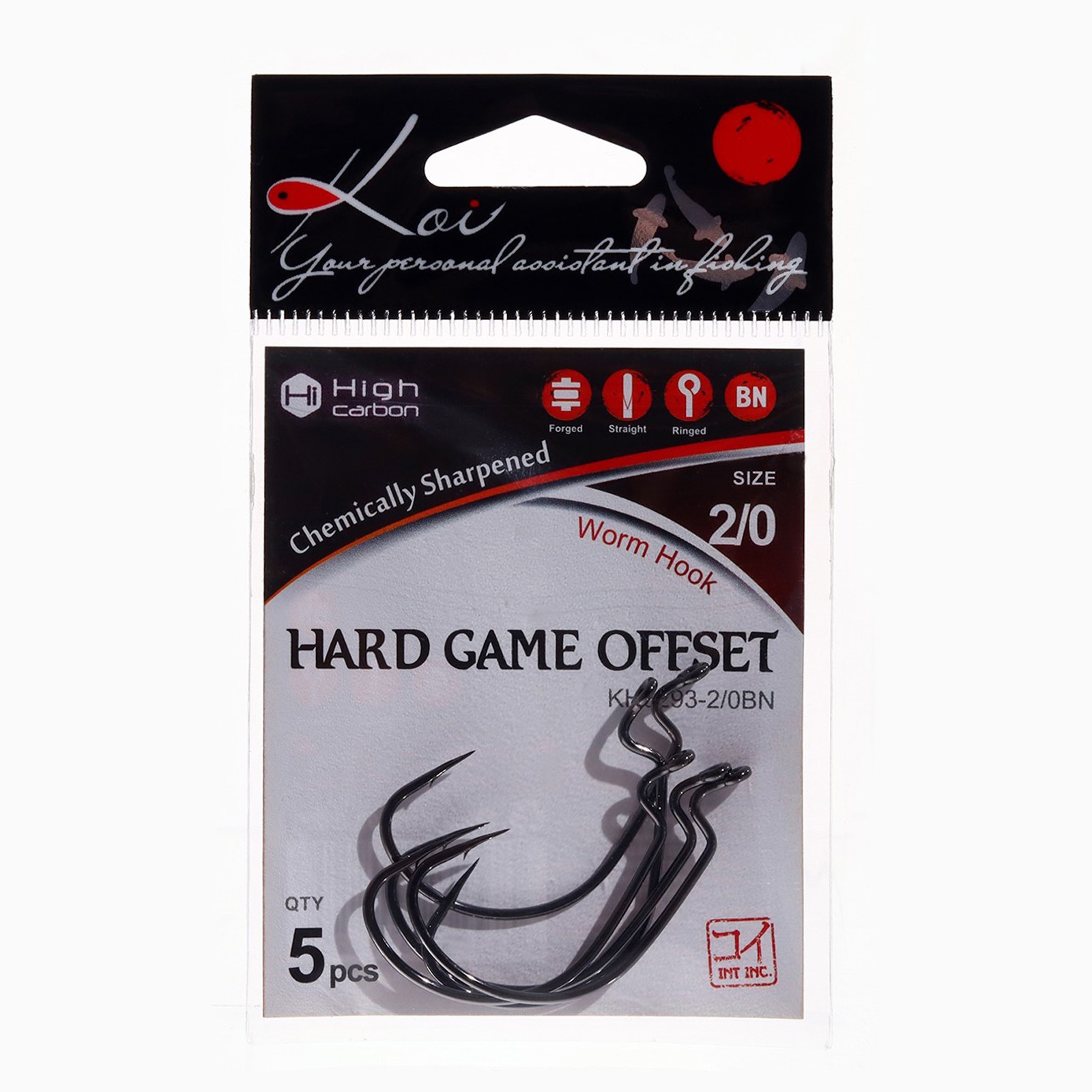 Крючки офсетные KOI HARD GAME OFFSET, цвет BN, № 2/0, 5 шт. (9634404) -  Купить по цене от 79.00 руб. | Интернет магазин SIMA-LAND.RU