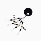 Стопор с вертлюгом Namazu ROLLING SWIVEL PEARL BEADS AND OLIVE RUBBER STOPPER, размер M, 4 шт. 9634475 - фото 16920033