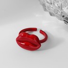 Кольцо «Губы», цвет красный, безразмерное - Фото 2