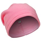 Повязка-труба 2 в 1 ONLYTOP, шарф/шапка, флис, цвет розовый - Фото 3