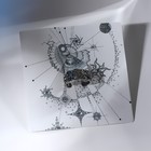 Кольцо «Солнце и полумесяц», цвет чернёное серебро, 17 размер - фото 25653482