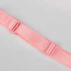 Лямки для бюстгальтера, текстильные, 1.5 см, 37 см, пара, розовые - Фото 2