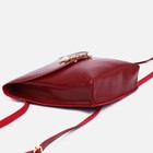 Мини-рюкзак из искусственной кожи на магните, цвет красный - Фото 3