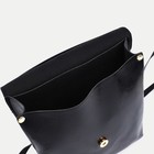 Рюкзак-мини из искусственной кожи на магните, цвет чёрный - Фото 4