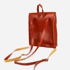 Мини-рюкзак из искусственной кожи на магните, цвет рыжий - фото 6910298