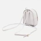 Рюкзак-мини женский из искусственной кожи на молнии, 1 карман, цвет серый - Фото 2