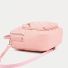 Мини-рюкзак из искусственной кожи на молнии, 1 карман, цвет розовый - Фото 3