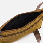 Поясная сумка на молнии, наружный карман, цвет тёмно-бежевый - Фото 6