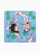 Набор значков «Япония. Карпы», 2 шт., цветной в золоте - Фото 5