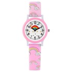 Часы наручные кварцевые детские «Облака», d=2.8 см, розовые - Фото 1