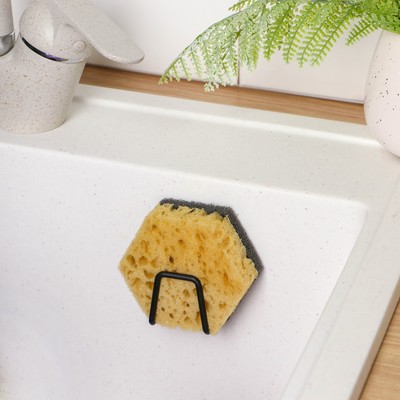 Держатель универсальный Доляна, на липучке, чёрный