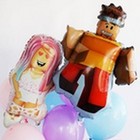 Шар фольгированный 28" фигура "Блок, Персонаж девочка", 2ст. - фото 32582793