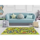 Ковер Play rugs, размер 80x150 см, дизайн D784A GREEN/CREAM - Фото 4