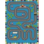 Ковер Play rugs, размер 80x150 см, дизайн E202A BLUE/BLUE - фото 109938283
