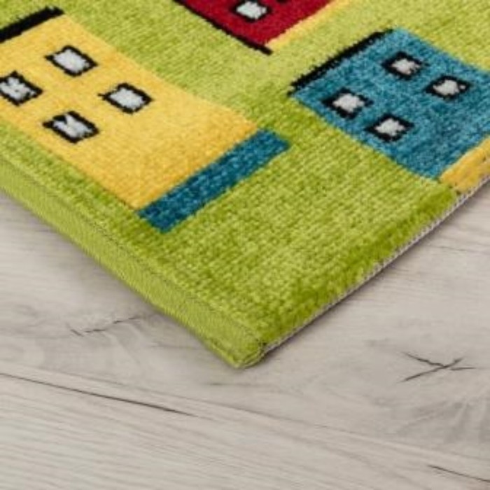 Ковер Play rugs, размер 120x170 см, дизайн D591A GREEN/CREAM - фото 1907718475