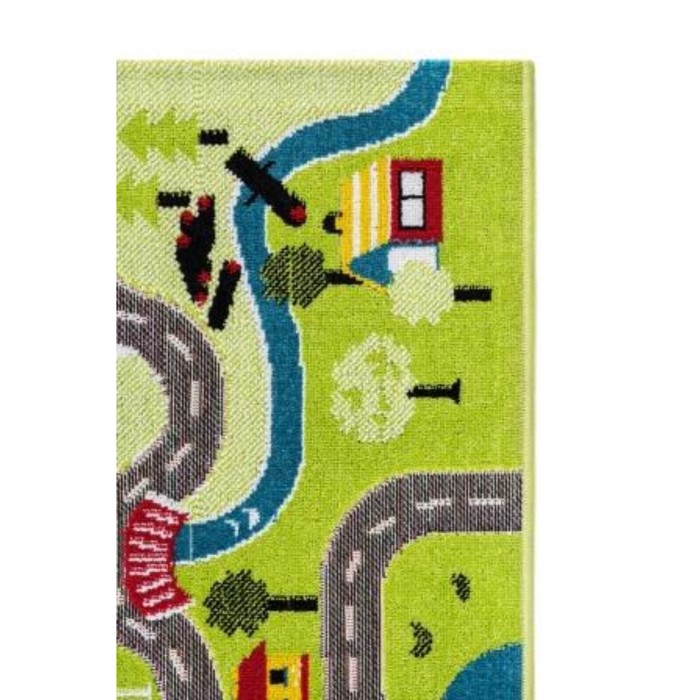 Ковер Play rugs, размер 120x170 см, дизайн D788A GREEN/CREAM - фото 1907718487