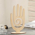 Подставка для украшений «Рука» 8.5×3×17 см, толщина 3 мм, цвет бежевый - Фото 3