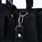 Сумка-тоут "Оливи" на молнии, цвет чёрный - фото 22211621