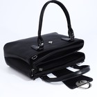 Сумка-тоут "Оливи" на молнии, цвет чёрный - фото 22211623