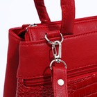 Сумка-тоут "Оливи" на молнии, цвет красный - фото 22211644