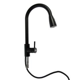 УЦЕНКА Смеситель для кухни ZEIN Z2571, нержавеющая сталь, с выдвижной лейкой, 2 режима 9687719