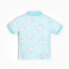 Кофточка для мальчика, цвет голубой/овечки, рост 50-56 см - фото 43741730