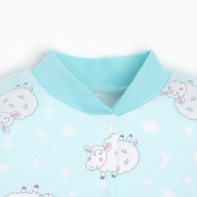 

Кофточка для мальчика, цвет голубой/овечки, рост 62-68 см