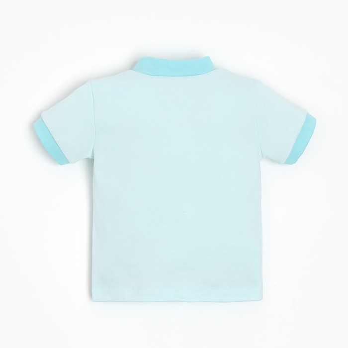 Кофточка для мальчика, цвет голубой/месяц, рост 50-56 см