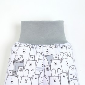 

Ползунки (штанишки) детские, цвет серый/мишки, рост 62-68 см