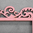 Подставка для украшений «Вензелёк» 14×14×24 см, толщина 3 мм, цвет розовый - фото 6910495