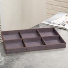 Подставка для украшений 6 ячеек, 35×24×3, толщина 3 мм, коричневый - Фото 3