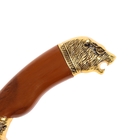 Сувенирное изделие кинжал,рукоять под дерево,ножны расписные,золото 5х31см - Фото 3