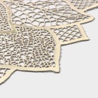 Салфетки сервировочные на стол Доляна «Цветок», 4 шт, 43×43 см, цвет золотой - Фото 3