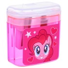 Точилка пластиковая с контейнером, двойная, МИКС, My Little Pony - Фото 4
