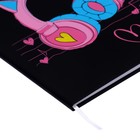 Дневник универсальный для 1-11 класса Love Music, твёрдая обложка, искусственная кожа, шелкография, ляссе, 80 г/м2 - фото 22212597