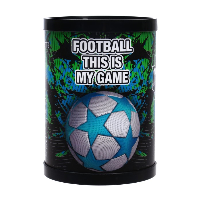 Стакан-Подставка для пишущих принадлежностей (разборный), deVENTE Football, пластиковый - Фото 1