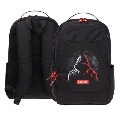 Рюкзак молодежный, 44 х 31 х 20 см, deVENTE 19L, Hacker, чёрный 7032360