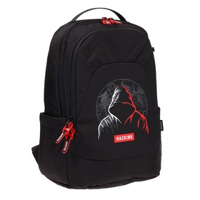 

Рюкзак молодежный, 44 х 31 х 20 см, deVENTE 19L, Hacker, чёрный 7032360