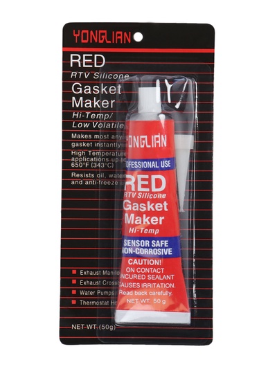 Герметик прокладок, силиконовый, 50 г, красный