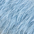 Тесьма с перьями страуса, 8-10 см, 5 ± 0,5 м, цвет голубой - Фото 2