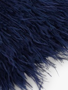 Перья страуса декоративные, на ленте,8-10 см, 5±0.5 м, тёмно-синие - Фото 3