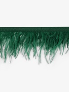 Перья страуса декоративные, на ленте, 8-10 см, 5±0.5 м, зелёные - Фото 4