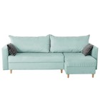 Угловой диван «Венеция», механизм еврокнижка, угол универсальный, велюр, цвет бирюзовый - Фото 1