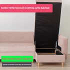 Угловой диван «Ванкувер», механизм еврокнижка, угол универсальный, велюр, цвет бежевый - Фото 4