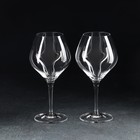 Набор бокалов для вина «Аморосо», 2 шт, 350 мл, хрустальное стекло - фото 8085909